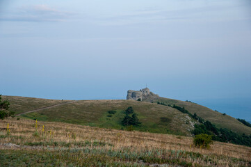 Fototapeta na wymiar view of the castle of san marino