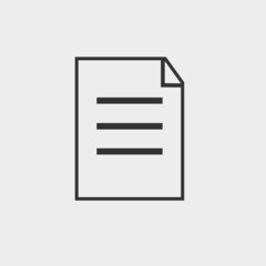 Document vector icon illustration sign