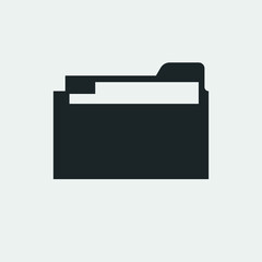 Folder vector icon illustration sign