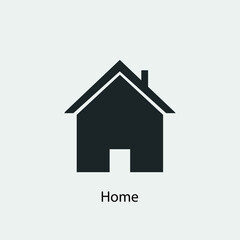 Home vector icon illustration sign