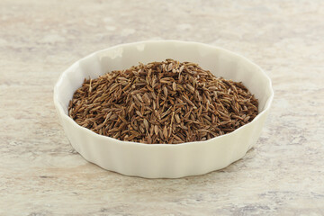 Zira seeds in the bowl