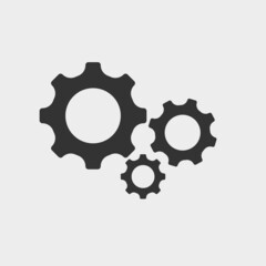 Settings vector icon illustration sign