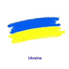 Ukrainian flag in protest of the war