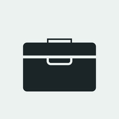 Briefcase vector icon illustration sign