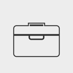 Briefcase vector icon illustration sign