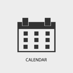 Calendar vector icon illustration sign