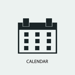 Calendar vector icon illustration sign