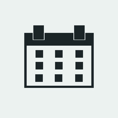 Calendar vector icon illustration sign