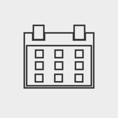 Calendar vector icon illustration sign