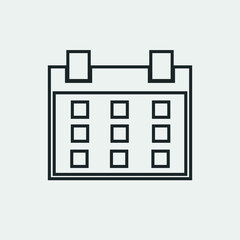 Calendar vector icon illustration sign