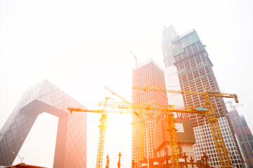 Construction in the Beijing business district