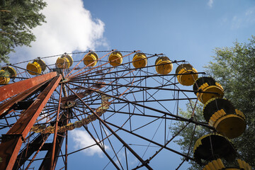Ferris Wheel, Pripyat Town in Chernobyl Exclusion Zone, Ukraine