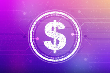 2d rendering usd Dollar symbol 
