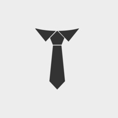 Necktie vector icon illustration sign