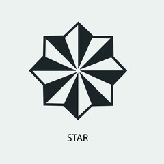 Star vector icon illustration sign