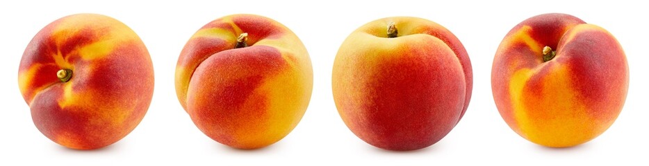 Peach isolated on white background