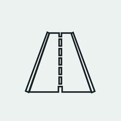 Highway vector icon illustration sign