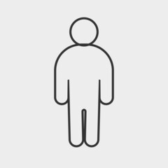 Man vector icon illustration sign