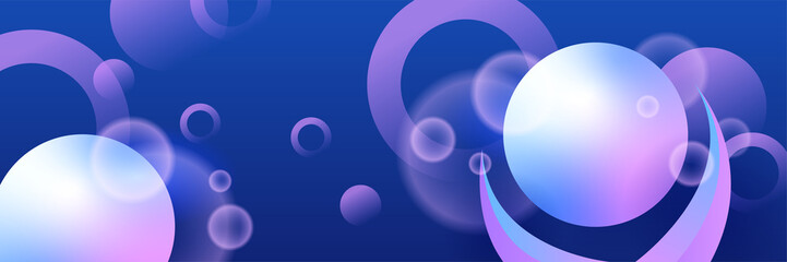 Modern abstract dark blue banner background. Vector illustration template with pattern. Design for technology, business, corporate, institution, party, festive, seminar, and talks.