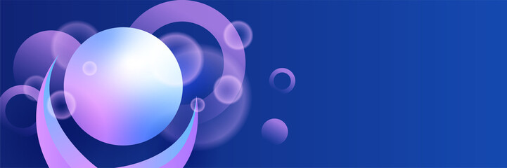 Modern abstract dark blue banner background. Vector illustration template with pattern. Design for technology, business, corporate, institution, party, festive, seminar, and talks.