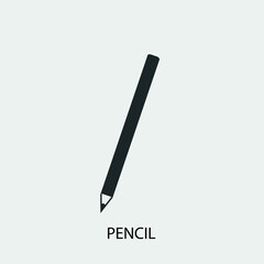 Pencil vector icon illustration sign