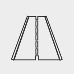 Road vector icon illustration sign