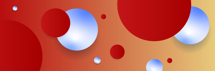 Modern abstract dark red banner background. Pearl light red And orange colorful Abstract wide banner design background