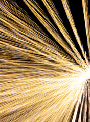 Obraz premium Festive lights in motion as an abstract background.