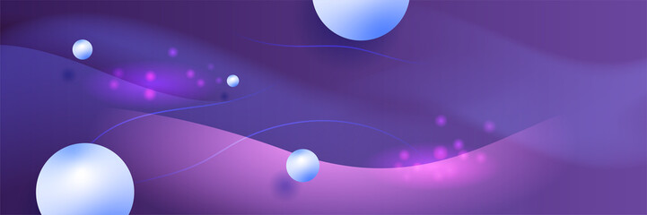 Modern abstract dark purple blue orange banner background. Vector abstract graphic design banner pattern background template.