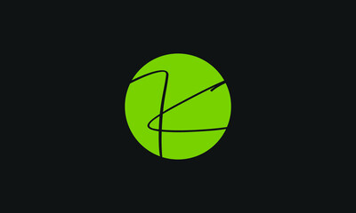 Alphabet letter icon logo K