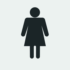 Woman vector icon illustration sign