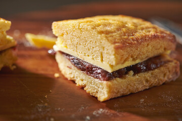 Bread with Butter and Red Beans