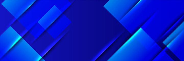 Obraz premium Modern abstract dark blue banner background. Vector illustration template with pattern. Design for technology, business, corporate, institution, party, festive, seminar, and talks.