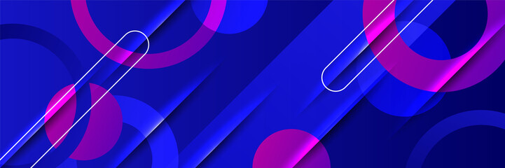 Modern abstract dark blue banner background. Vector illustration template with pattern. Design for technology, business, corporate, institution, party, festive, seminar, and talks.