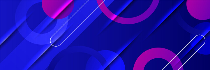 Modern abstract dark blue banner background. Vector illustration template with pattern. Design for technology, business, corporate, institution, party, festive, seminar, and talks.