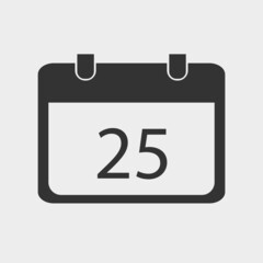 Calendar vector icon illustration sign