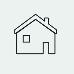 House vector icon illustration sign