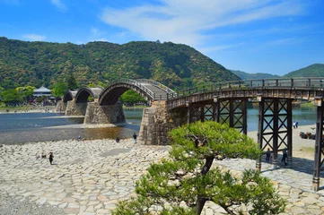 Foto auf Acrylglas Kintai-Brücke Kintaikyo-Brücke in der Stadt Iwakuni, Präfektur Yamaguchi