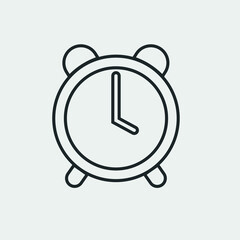 Alarm vector icon illustration sign