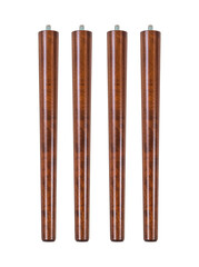 Wooden furniture legs of brown color