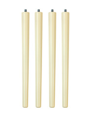 Wooden furniture legs white color