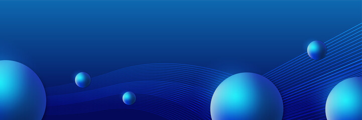 Modern abstract dark blue banner background. Vector illustration template with pattern. Design for technology, business, corporate, institution, party, festive, seminar, and talks.