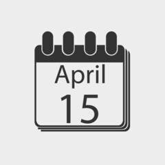 Calendar vector icon illustration sign