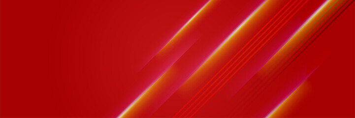 Modern abstract dark red orange yellow banner background. light line red colorful Abstract wide banner design background