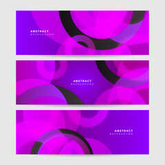 Modern abstract dark purple blue orange banner background. Vector abstract graphic design banner pattern background template.