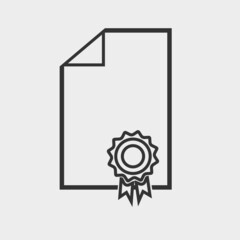 License vector icon illustration sign