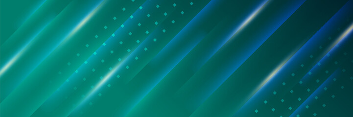 Modern abstract dark green orange banner background. Vector abstract graphic design banner pattern background template.