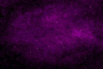 Fototapeta premium Starry night sky galaxy space background. Violet or purple dark night sky with stars. Stars in the night.