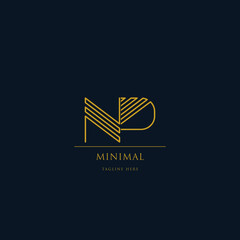 logo letter NP with unique designs
