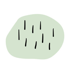 Abstract Geometric Doddle Shape pastel color